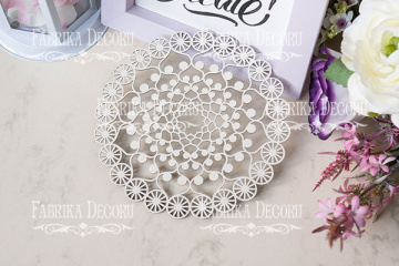 Набор чипбордов "Ажурная салфетка 4" color_Milk - 2  Набор чипбордов "Ажурная салфетка 4" color_Milk - 2