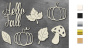 Chipboard embellishments set, Hello Fall #822