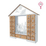 Advent calendar "Fairy house with figurines", for 25 days with volume numbers, LED light, DIY kit - 6