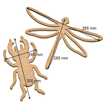 Art board Dragonfly and beetle - 2  Art board Dragonfly and beetle - 2