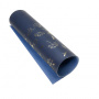 Piece of PU leather for bookbinding with gold pattern Golden Dill Dark blue, 50cm x 25cm