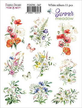 Set of stickers 11 pcs Summer meadow #347