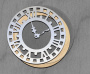 Mega shaker dimension set, 15cm x 15cm, Round frame - Clock - 1