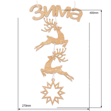 Blank for decoration "Winter" #183 - 2