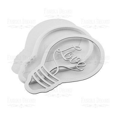 Заготовка для шейкера "Lightbulb LOVE" 11,5х7,7 color_Milk - 2