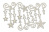  Набор чипбордов Вензель со звездочками и снежинками 10х15 см #635 color_Milk