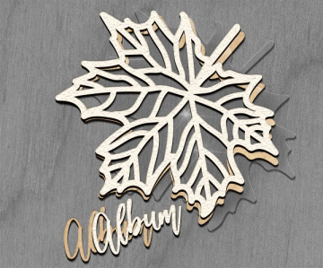 Mega shaker dimension set, 15cm x 15cm, Figured frame Maple Leaf - 2