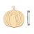 brooch blank for coloring #101 “pumpkin”