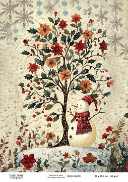 Decoupage card «Christmas Tale» #000761, 21cm x 29,7cm