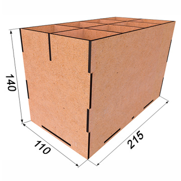 Desk organizer for markers, brushes, writing and art supplies, DIY Kit #044 - 2