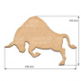  Art board Bull 25х16,5 cm - 0