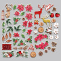 Set of die cuts Bright Christmas, 61 pcs - 1