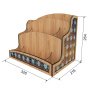 Desktop organizer for papers and writing supplies - 0