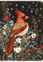 Decoupage Card "Red Cardinal", #0880, 29.7x42cm