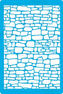 Stencil for crafts 15x20cm "Paving stones" #006