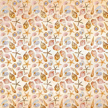 Sheet of double-sided paper for scrapbooking Sea Breeze #5-03 12"x12"