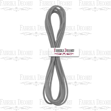 Elastic round cord, color Gray