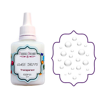 Liquid glass drops Transparent 30 ml