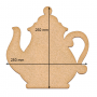 Art board Kettle, 25cm х 25cm - 0