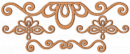 set of mdf elements for decorating #15