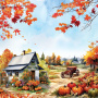 Zestaw papieru do scrapbookingu Bright Autumn, 30,5 cm x 30,5 cm