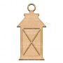  Art board Decorative lantern 18х35 cm