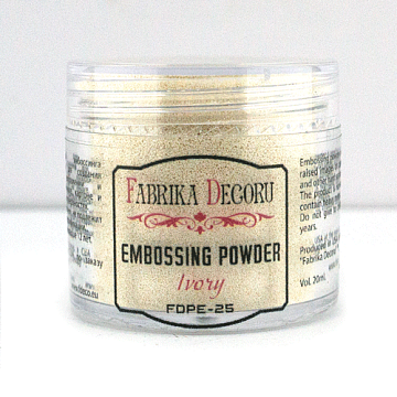Embossing powder Ivory 20 ml