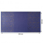Piece of PU leather for bookbinding with gold pattern Golden Stars Lavender, 50cm x 25cm - 0