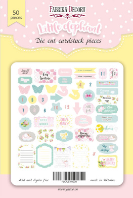 набор высечек, коллекция little elefant-1, 50 шт - 2 набор высечек, коллекция little elefant-1, 50 шт - 2