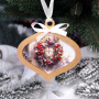 DIY wooden set “Cozy Winter” for making 3 Christmas tree decorations, #054 - 5