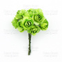Blumenstrauß aus kleinen Rosen, Farbe Rosenstrauß Grün, 12St