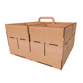 Insertion with handle and 4 trays for Smart Box organizer, 3mm HDF, 325x325x210 mm, #11 Insertion with handle and 4 trays for Smart Box organizer, 3mm HDF, 325x325x210 mm, #11