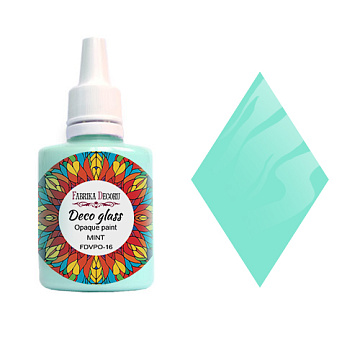 Deco Glass Opak Farbe, Minze, 30ml