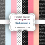 Scrapbooking paper set Backgrounds #5, 6”x6”, 8 sheets