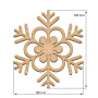  Art board Snowflake 1 18х20 cm - 0