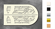 Chipboards set Art Nouveau door FDCH-574