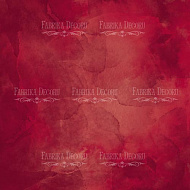 Sheet of double-sided paper for scrapbooking Burgundy aquarelle & Blackberry  #42-03 12"x12"