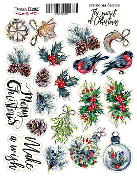 Kit of stickers #051, "The spirit of Christmas"