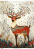 Decoupage Card "Christmas Reindeer-1", #0879, 29.7x42cm