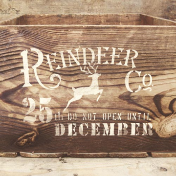 Stencil reusable, 15x20cm "Gift box lettering", #354 - 2