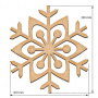  Art board Snowflake 30х33 cm - 0