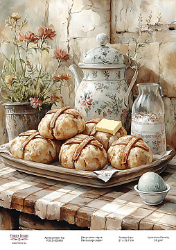 Decoupage card «Easter coziness-05» #000963, 21cm x 29,7cm