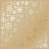 лист односторонней бумаги с фольгированием, дизайн golden snowflakes kraft, 30,5см х 30,5 см