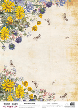 Deco vellum colored sheet Calendulas, A3 (11,7" х 16,5")