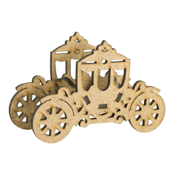 3D figures for decorating dollhouses and shadow boxes, Carriage, Clock, Lamp Post, Set #58 - 2 3D figures for decorating dollhouses and shadow boxes, Carriage, Clock, Lamp Post, Set #58 - 2