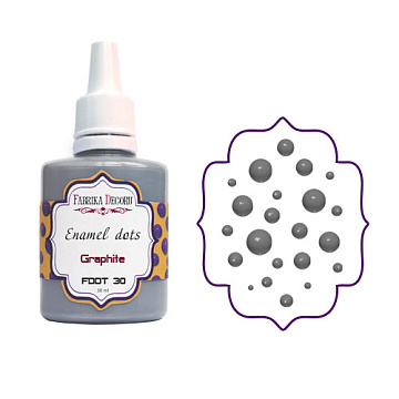 Liquid enamel dots Graphite 30 ml