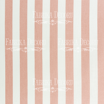 Fabric cut piece "White and pink stripes"