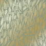 Einseitig bedruckter Papierbogen mit Goldfolienprägung, Muster Golden Farn, Farbe Olive