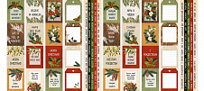 набор полос с картинками для декорирования winter botanical diary 5 шт 5х30,5 см