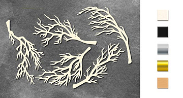 Chipboards set  Twigs #767